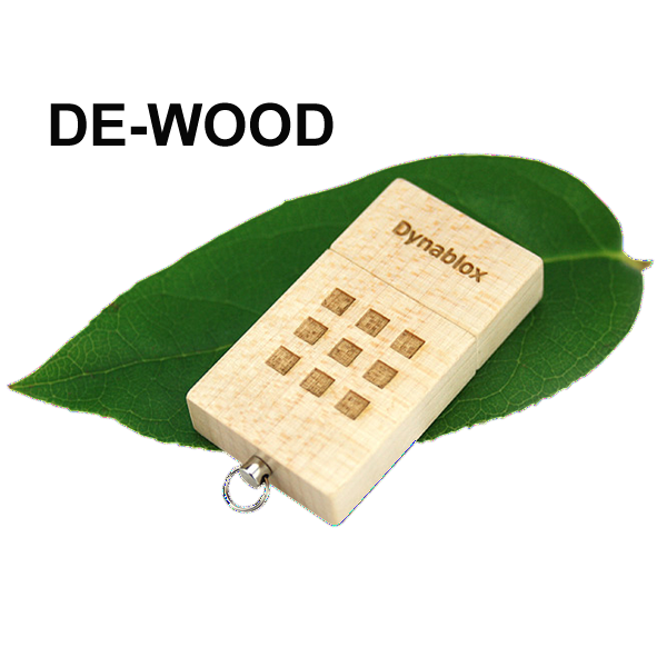 USB Stick aus Holz Bedruckung oder Gravur mit Logo