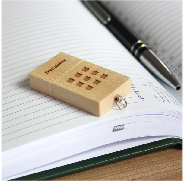 USB Stick DE-WOOD aus Holz für Bedruckung oder Gravur