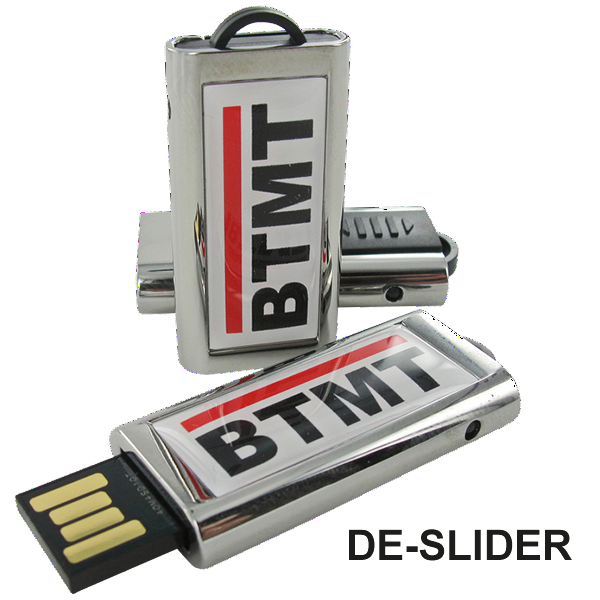 USB Stick DE-SLIDER mit Bedruckung